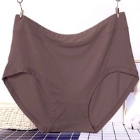 Plus Size kobiety majtki modalne miękka bawełniana seksowna bielizna kobiety wysokiej talii ultracienkie oddychające kalesony 65-150kg 1